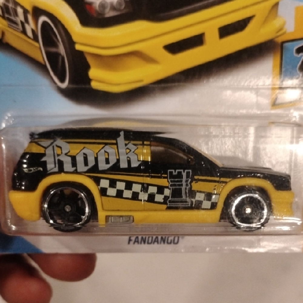 Mattel Hot Wheels Yellow and Black Checkmate Car - Picture 2 of 9